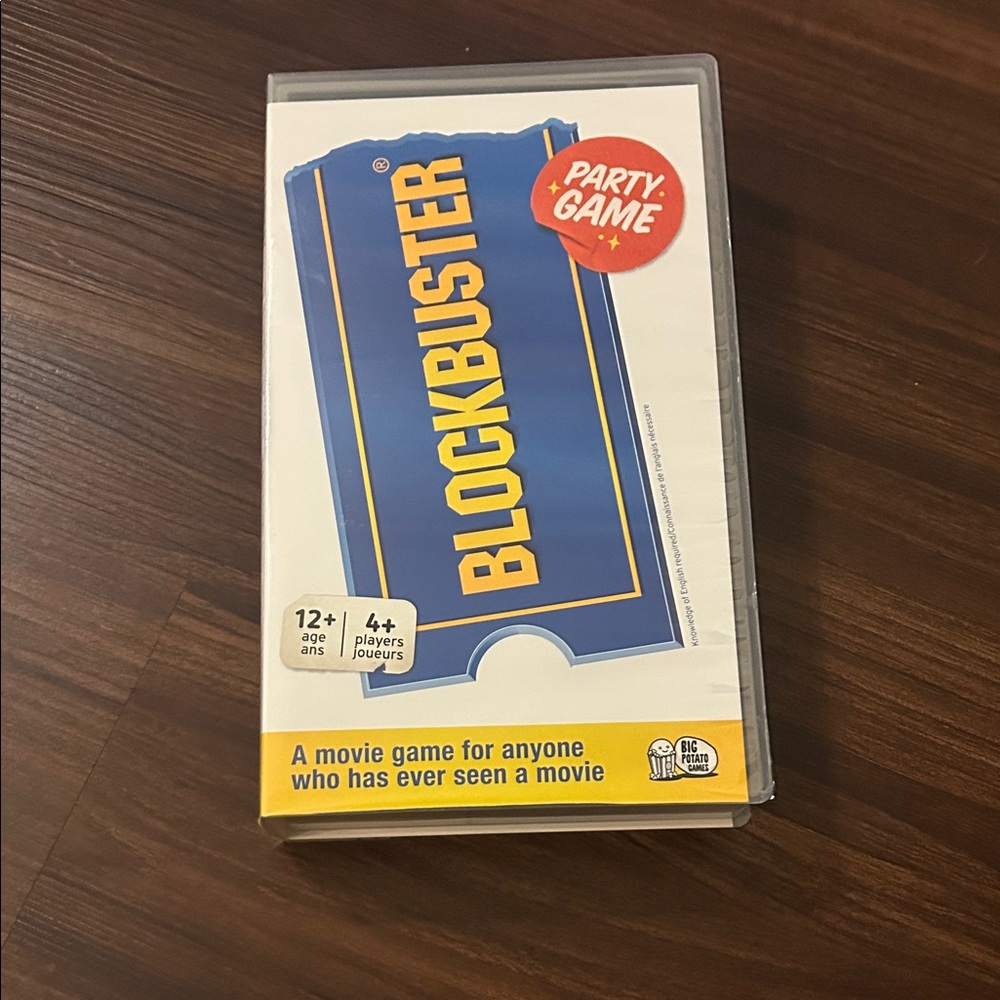 Blockbuster Party Game - Blue & Yellow Movie Trivia